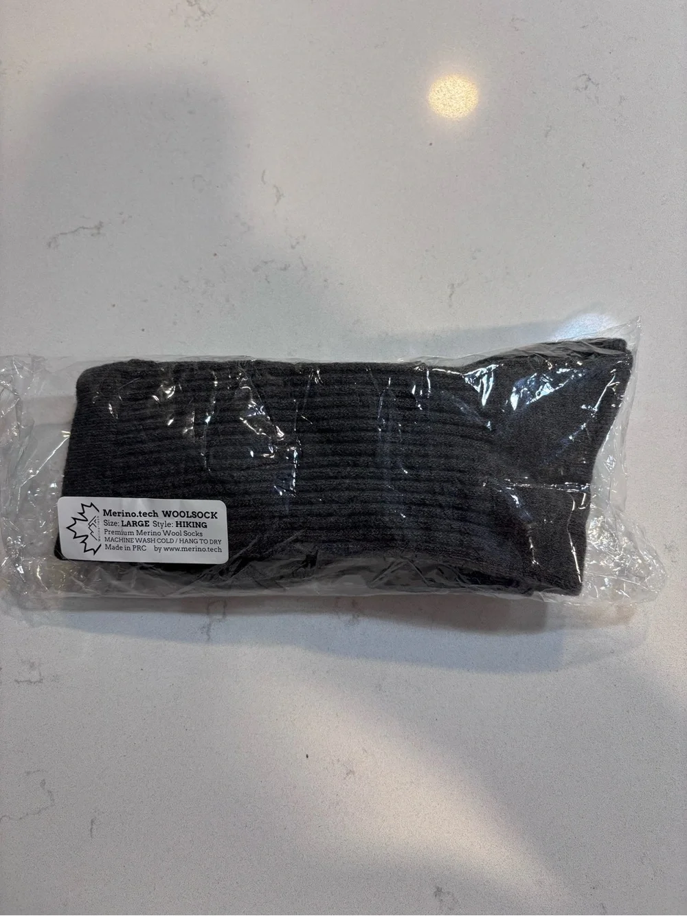 Merino.tech dark gray Wool Hiking Socks - Men or Women
